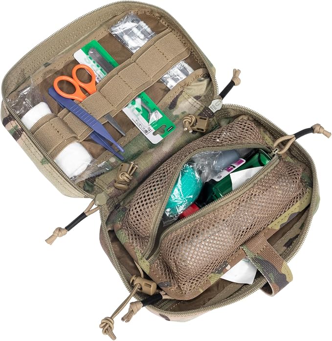 EXCELLENT ELITE SPANKER Tactical First Aid Pouch IFAK Rip Away Molle EMT Pouch Compact Admin Pouch Medical Utility Pouch Emergency Survival Kits for Tactical Vest,Backpack