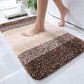 OLANLY Bathroom Rugs Mat 30x18, Extra Soft Absorbent Microfiber Bath Rugs, Rubber Backing, Quick Dry, Machine Washable Bath Mats for Bathroom Floor, Tub and Shower, Home Decor Accessories, Brown