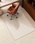 Soimeat Hard Frosted Office Chair Mat for High Pile Carpet and Hardwood Floor, 32" x 47.2" Anti-Slip Computer Rolling Chair Mat, Heavy Duty Chair Pad Under Desk Carpeted Floor Protector for Home, 1PCS
