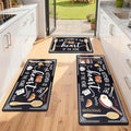 Yamaziot Anti Fatigue Kitchen Rug Set of 3, Non-Slip Waterproof Farmhouse Cushioned Comfort Standing Floor Mat for Kitchen, Office, Sink, Laundry