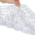 Extra Long Pebble Bath Tub Shower Mat 34.2 x 15.7, Bathmat Non-Slip with Suction Cups, Machine Washable, Bathroom Mats, Smooth/Non-Textured Surface Only (34.2" x 15.7", Clear)