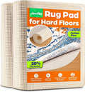 Jorvila Non-Slip Rug Pad Gripper Round 8 Feet, Anti Skid Mat for Under Area Rugs, Keeps Rugs in Position and Safe, Thick Cushioned Carpet Pad for Hardwood Floors Protection