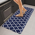 WISELIFE Anti Fatigue Floor Mat - 4/5 Inch Thick Kitchen Mat Non Slip Waterproof Heavy Duty Ergonomic Comfort Mat Durable for Home, Office, Sink, Laundry,(22" x 54", Blue)