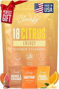 Cleverfy Citrus Shower Steamers Aromatherapy - Birthday Gifts for Women, Mom, Wife, Grandma, Her, Best Friend, Daughter, Sister, Teens & Girlfriend - 18 Tablets