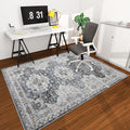 chakme Office Chair Mat for Hardwood Floor, 72"x48" Easy Glide Computer Desk Mat Protector for Rolling Chair Under Desk Rug Nonslip Backing, Machine Wash, (Boho)