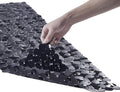 Webos Bath Shower Mat Non Slip: Extra Large Pebble Bathtub mat for Families, Anti Slip Shower Matt with Drain Holes Suction Cups Tub Mat - 16 X 40 Inch Black