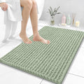 OLANLY Bathroom Rug Mat 36x24, Thick Soft and Absorbent Chenille Bath Mat, Non-Slip Rubber Backing, Machine Washable Quick Dry Bath Rugs for Tub Shower Floor, Home Decor Accessories, Sage Green