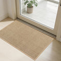 SMILOOL Front Door Mat Indoor Entrance, 20" x 32" Non-Slip Inside Door Mats for Entryway, Dirt Resistant and Absorbent Washable Doormat, Low Profile Entry Way Doormats, Floor Mats for House, Beige