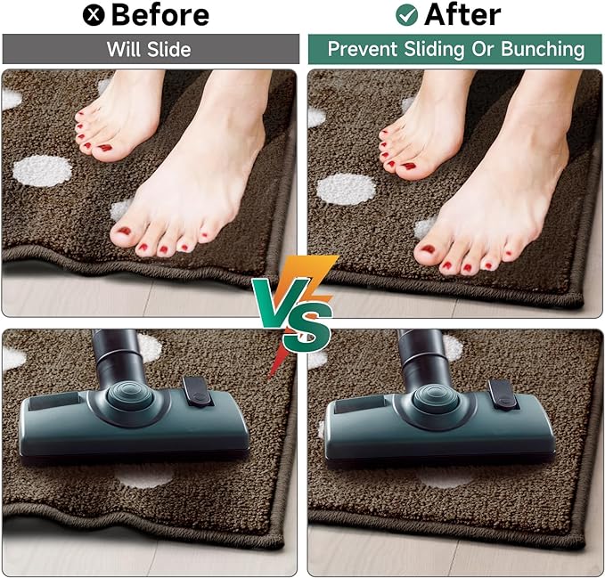 BALEINE Non Slip Rug Pad Rug Gripper for Hardwood Floors, Extra Thick Non Slip Mat Under Carpet (8'x10')