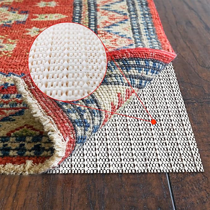 Extra Strong Rug Pad Gripper, Anti Slip Area Rug Pad for Any Hard Surface Floors Keep Your Rugs Safe and in Place 2 * 4FT