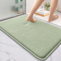 OLANLY Thick Memory Foam Bath Mat Rug 35x24, Extra Soft Absorbent Bathroom Rug, Quick Dry Bath Mats, Non-Slip, Machine Washable Carpet for Bathroom, Tub and Shower, Home Decor Accessories, Sage Green