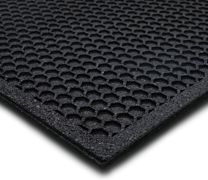 Mohawk Home Indoor Outdoor 1' 6" x 2' 6" Heavy Duty Rubber Floor Mat Anti Slip Restaurant Kitchen for Garage Garden Industrial Pool Entrance Bar Wet Area