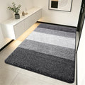 Kitinjoy Indoor Outdoor Door Mat, 70x35 Non-Slip Absorbent Dirt Trapper, Low-Profile Washable Inside Entrance Front Floor Mat, Sturdy Soft Entry Doormats for Entryway, Grey