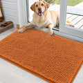 OLANLY Dog Door Mat for Muddy Paws 35x24, Absorbs Moisture and Dirt, Absorbent Non-Slip Washable Doormat, Quick Dry Chenille Mud Mat for Dogs, Entry Indoor Entryway Carpet for Inside Floor, Clay