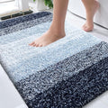 OLANLY Bathroom Rugs Mat 30x20, Extra Soft Absorbent Microfiber Bath Rugs, Rubber Backing, Quick Dry, Machine Washable Bath Mats for Bathroom Floor, Tub and Shower, Home Decor Accessories, Navy Blue