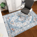 chakme Office Chair Mat for Hardwood Floor, 60"x45" Easy Glide Computer Desk Mat Protector for Rolling Chair Under Desk Rug Nonslip Backing, Machine Wash, (Boho)