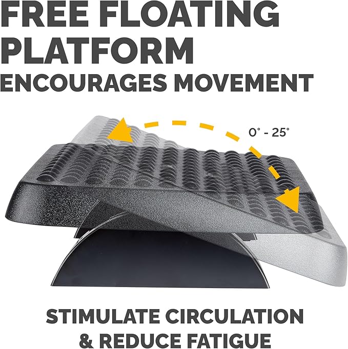 Fellowes 48121 Standard Foot Rest, Graphite