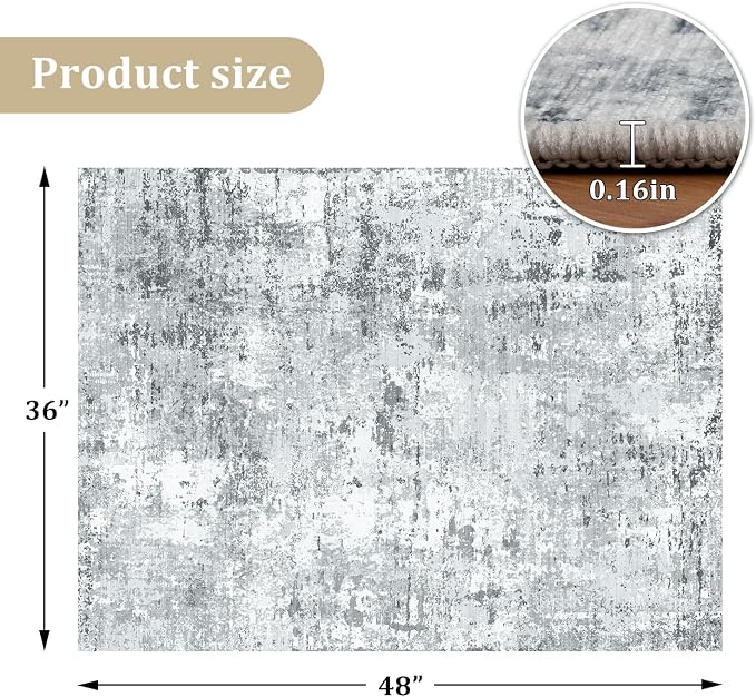chakme Office Chair Mat for Hardwood Floor, 48"x36" Easy Glide Computer Desk Mat Protector for Rolling Chair Under Desk Rug Nonslip Backing, Machine Wash, (Boho)