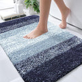 OLANLY Bathroom Rugs Mat 34x21, Extra Soft Absorbent Microfiber Bath Rugs, Rubber Backing, Quick Dry, Machine Washable Bath Mats for Bathroom Floor, Tub and Shower, Home Decor Accessories, Airy Blue