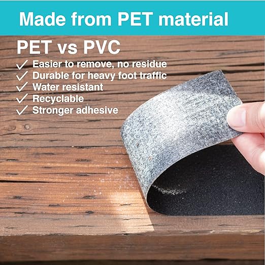 LifeGrip Anti Slip Traction Tape, 4 Inch x 40 Foot- Best Grip, Friction, Abrasive Adhesive for Stairs, Tread Step, Indoor, Outdoor (4" X 40' Tape)