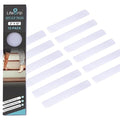 LifeGrip Stair Treads Non-Slip (12-Pack), 2" X 12", Anti Slip Transparent Stair Treads Tape for Indoor Wooden Step, Pre-Cut Strips, Rounded Corners - Right Size and Ready to Use for Easy Application
