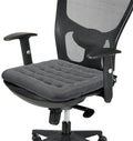SINOSSO Excellent Support Effect Office Chair Cushion 1 Pack, Luxury Air Mesh Breathable Non-Slip Desk Computer Seat Cushion, Kitchen Dining Room Square Chair Pad (1 Count, Grey)