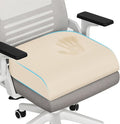 TranquilRelax XLarge Seat Cushion, Memory Foam Cushion for Long Sitting Hours on Office Chair, Home & Car, Non-Slip Chair Pad for Relieving Back & Sciatica & Hip & Coccyx Pain (Khaki)