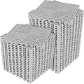 ToLanbbt Modular Interlocking Cushion 48P 11.8" x 11.8" Interlocking Rubber Floor Drain Holes Non-Slip Splicing Drainage Mats for Deck, Shower, Kitchen, Drain Pool, Sauna Bath, Indoor Outdoor (Grey)