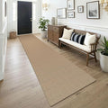 KOZYFLY Boho 2.5'x14' Runners Rugs for Hallway, Long Washable Runner Rug, Woven Non Slip Kitchen Runner, Farmhouse Entryway Rug, Floor Carpet for Entry, Aisle, Hall, Orange Beige/Tan/Brown
