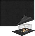 Wibeelee 29" X 48" X 0.23'' Mat for Under Dog Crate Waterproof Non-Slip Kennel Mat to Protect Floors Large Absorbs Urine Reusable Dog Playpen Mat
