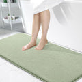 OLANLY Thick Memory Foam Bathroom Runner Rugs 47x24, Extra Soft Absorbent Long Bath Rug, Quick Dry, Non-Slip, Machine Washable Bath Mat for Bathroom, Tub and Shower, Home Decor Accessories, Sage Green
