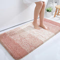 OLANLY Large Bathroom Rugs Mat 40x24, Extra Soft Absorbent Microfiber Bath Rugs, Rubber Backing, Quick Dry, Machine Washable Bath Mats for Bathroom Floor, Tub and Shower, Home Decor Accessories, Peach