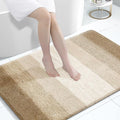 OLANLY Large Bathroom Rugs Mat 44x32, Extra Soft Absorbent Microfiber Bath Rugs, Rubber Backing, Quick Dry, Machine Washable Bath Mats for Bathroom Floor, Tub and Shower, Home Decor Accessories, Tan