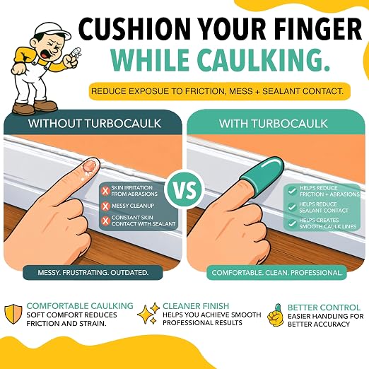 The 2-in-1 Reusable Caulking Applicator: Less Finger Fatigue