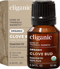 Cliganic Organic Clove Bud Essential Oil, 100% Pure Natural for Aromatherapy | Non-GMO Verified