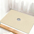 Shower Mat Non Slip: 32 x 24 Inch Extra Large Loofah Shower Mats for Inside Shower - Anti Slip Shower Stall Matt with Drain Hole in Middle