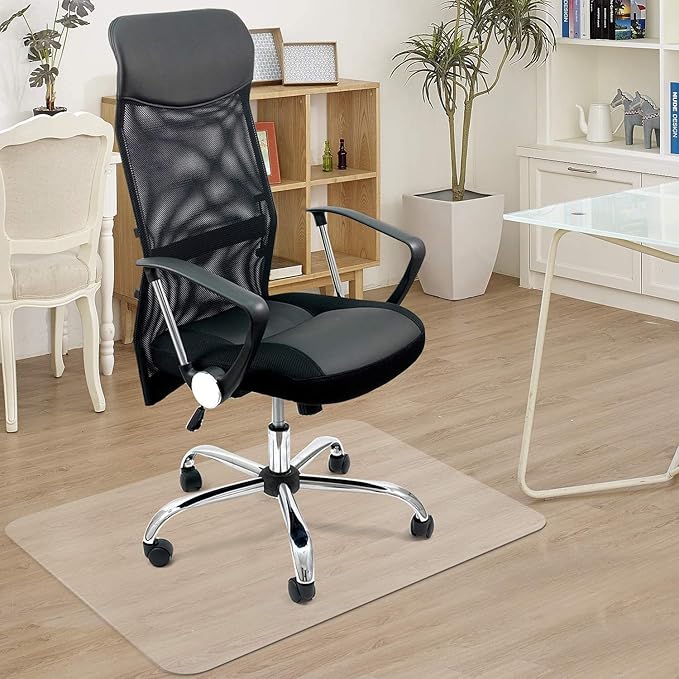 Azadx Office Chair Mat for Hardwood Floor 36 X 48, Plastic Mat for Office Chair Easy Glide on Hard Floors, Clear Computer Chair Mat Office Floor Mat Protector for Wood Floors