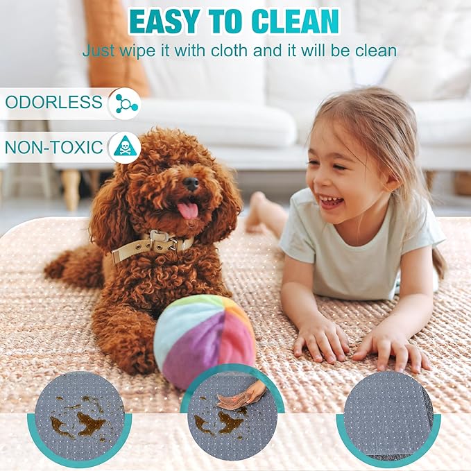 BesWin Office Chair Mat for Carpet, 48'' x 60'' Clear Floor Mat for Low and No Pile Carpeted Floors, Thick and Sturdy Carpet Protector for Work, Home, Gaming, Easy Glide and Flat Without Curling