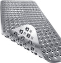 Yimobra Bathtub Mat Non Slip, 35"X16" Shower Mat with Strong Suction Cups & Drain Holes, Long Anti Slip Bath Tub Mat for Inside Shower, Machine Washable Fast Drying, Bathroom Essentials, Gray