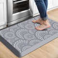 Mattitude 4/5 Inch Kitchen Mat, 17.3x28in Heavy Duty Ergonomic Comfort Foam Standing Desk Mat, Waterproof Non-Slip Standing Mats and Rugs for Kitchen, Office, Grey