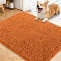 OLANLY Dog Door Mat for Muddy Paws 40x32, Absorbs Moisture and Dirt, Absorbent Non-Slip Washable Doormat, Quick Dry Chenille Mud Mat for Dogs, Entry Indoor Entryway Carpet for Inside Floor, Clay