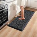 Mattitude Kitchen Mat, 17.3x39in Heavy Duty Ergonomic Comfort Foam Standing Desk Mat, Waterproof Non-Slip Standing Mats and Rugs for Kitchen, Office, Laundry, Black