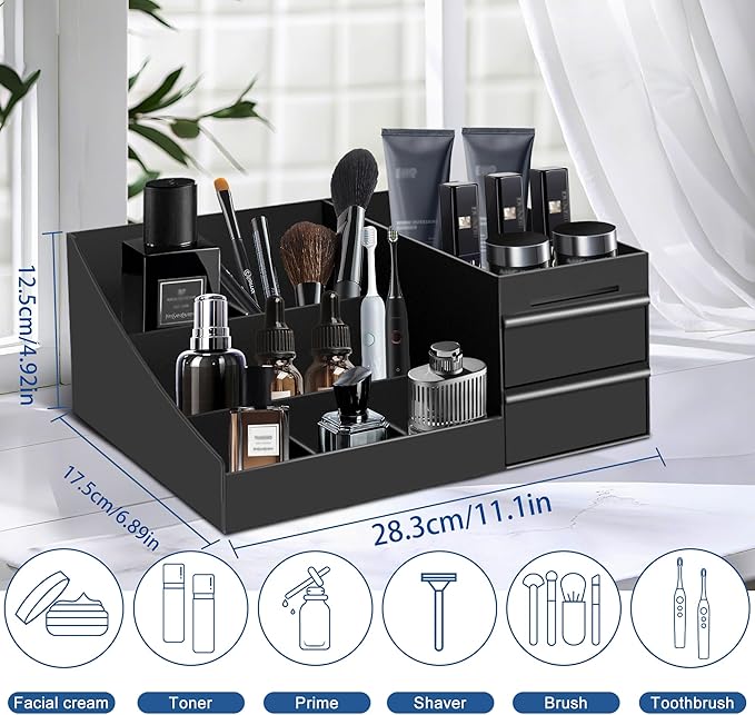 Mens Cologne Organizer,Mens Bathroom Organizer,Cologne Organizer for Men,Perfume Organizer,Cologne Stand,Cologne Shelf,Perfume Stand,Bathroom Countertop Storage,Easter Gifts for Men