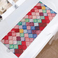 Bathtub Mat Shower Mat Non-Slip: 16x 39 Inch Soft Comfort Bath Mat with Drainage Holes, PVC Loofah Massage Bathmat for Shower, Tub, Bathroom, Wet Areas, Quick Drying