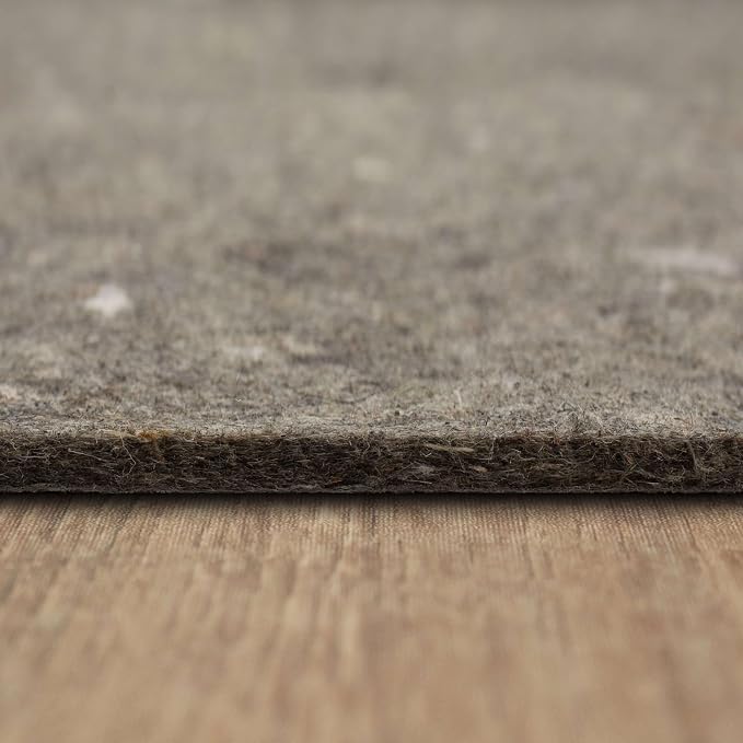 Mohawk Home Non Slip Rug Pad 2' 6" x 4' - 3/8" Thick Felt + Latex Rubber Gripper - Dual Surface Cushion for Hardwood, Carpet, Tile Floors, Made in USA