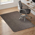 Sycoodeal Office Chair Mat for Hardwood & Tile Floor,Computer Gaming Chair Mat for Rolling Chairs Non-Curve, Anti-Slip, Heavy Duty Floor Protector for Home Office,Dark Coffee (40" x 55")