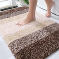 OLANLY Bathroom Rugs Mat 34x21, Extra Soft Absorbent Microfiber Bath Rugs, Rubber Backing, Quick Dry, Machine Washable Bath Mats for Bathroom Floor, Tub and Shower, Home Decor Accessories, Brown