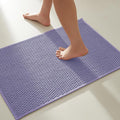 TYUU Bathroom Rugs Non Slip Washable, Super Absorbent Thin Bath Mat Small Quick Dry Low Pile Bathroom Rug, Lavender 20"x30"