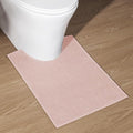chakme Bathroom Rugs Mat U-Shaped 24x17, Ultra ThinNon Slip Bath Mat Small Quick Dry Absorbent Bath Matfor Bathroom Floor, (Pink, U-24"x17")