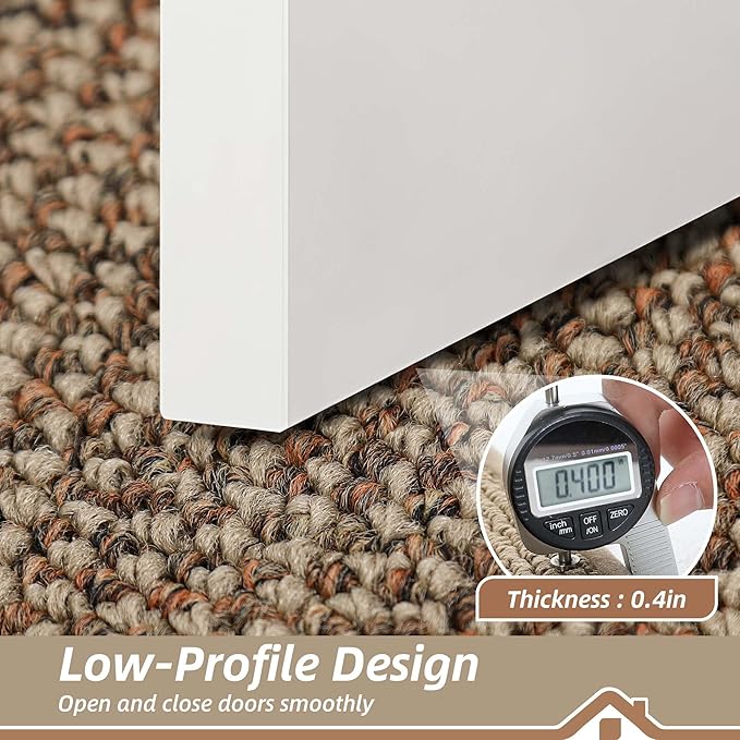 BEQHAUSE Indoor Door Mat 20" x 48", Dirt Trapper Door Mats Non-Slip Entryway Rugs Washable, Resist Dirt Absorbent Welcome Mat, Low Profile Floor Mats for Front Back Door and Entryway, Taupe